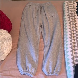 Sleepy Eden grey cuffed drawstring sweatpants